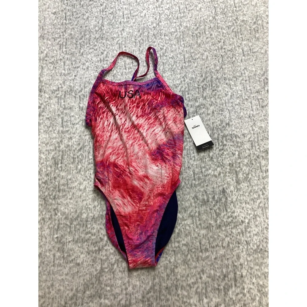 Nike Hydrastrong USA Olympic Team One Piece Swimsuit NESSE034 Size 36
